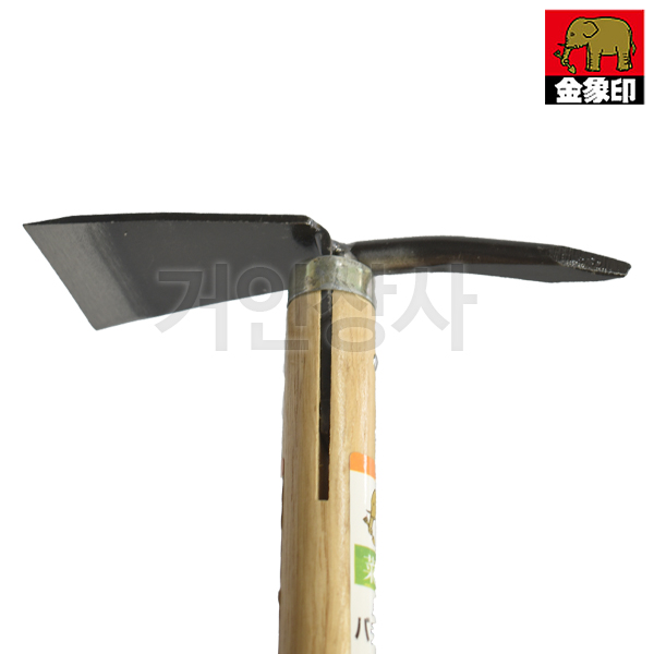 코끼리 금상인 양날 손곡괭이(196581) 약초괭이 텃밭 화단 곡괭이 야전 괭이 캠핑 벌초