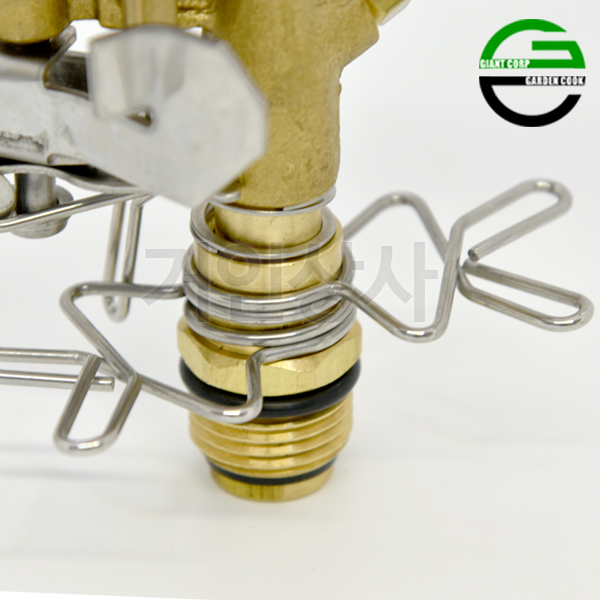 가든쿡 신주 스프링클러 GW-210B /각도조절 360 텃밭·정원·잔디·골프장 물주기 황동