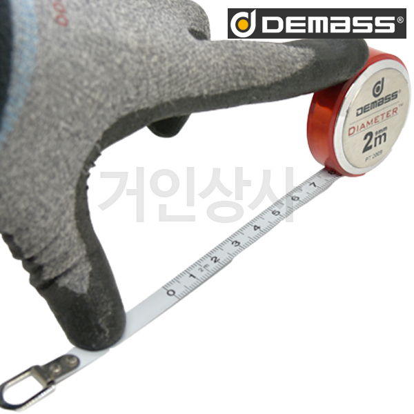 DEMASS 데마스 파이 줄자 2M / 원둘레·직경 측정 배관·파이프 측정용 휴대용